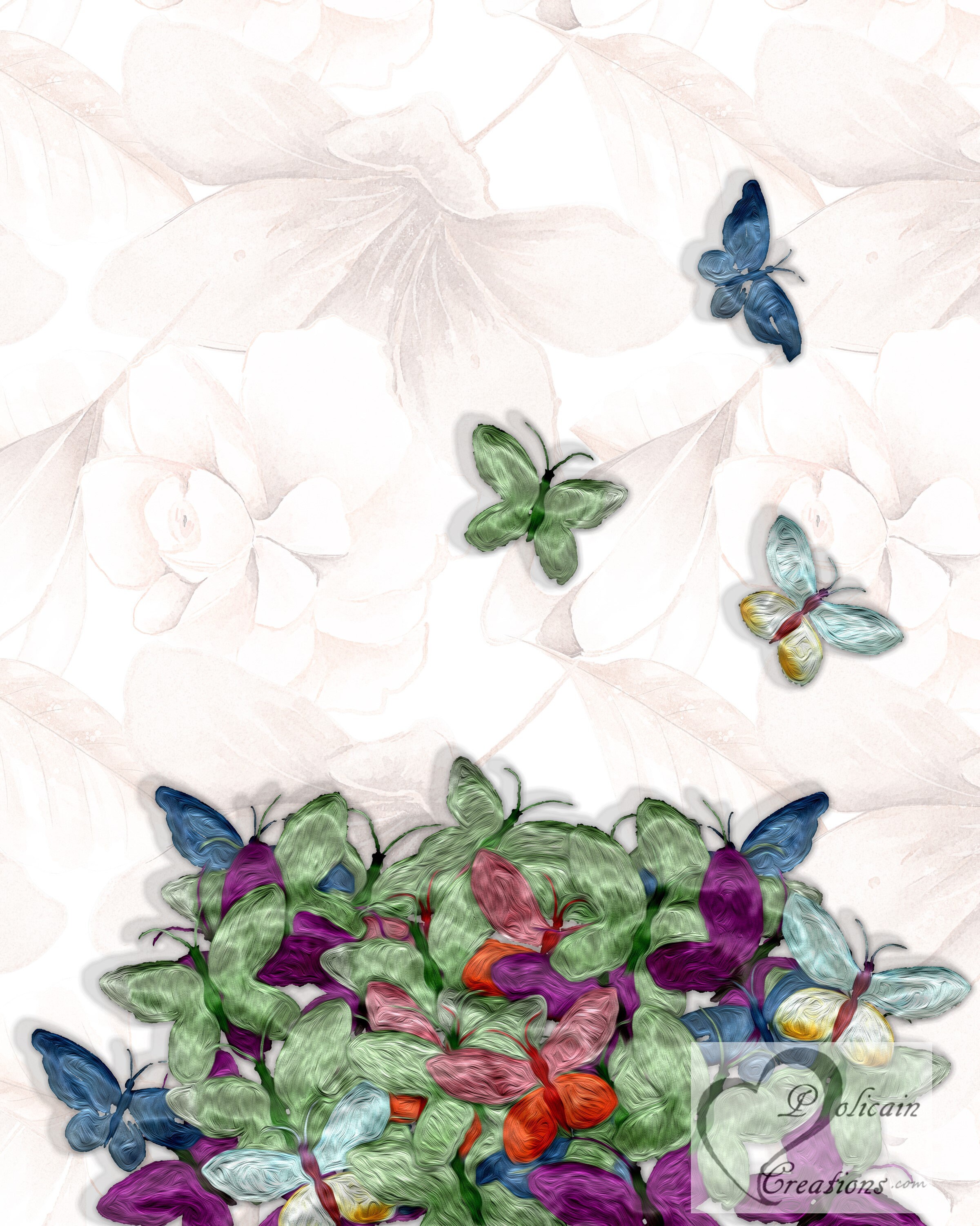 Butterfly Printable Wall Art 2 Piece Digital Prints Spring - Etsy