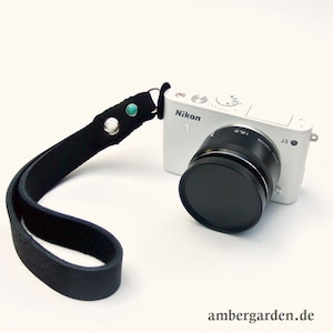 samtweiche Kamerahandschlaufe, echt Leder, Handschlaufe, Kameragurt, Kameraband, Kamera, handmade, Leder, Fotoapparat, DSLR, fotografieren