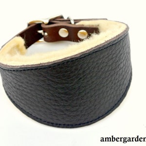 Custom made! Lambskin galgo collar, greyhound collar, collar, dog, dog accessories, leather collar