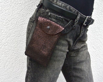 Leder Handyhülle , Kupfer-Gold zum Handyhülle für die Gürtelschlaufen handmade, smartphone Tasche, I phone tasche, Handy zubehör