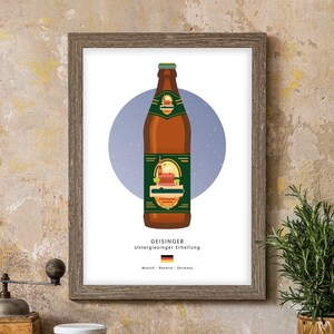 Giesinger German Beer – Illustrated Art Print