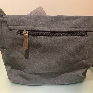 Borsa a tracolla grande da viaggio in tela vintage, borsa a tracolla, valigetta da lavoro, per laptop da 15 pollici immagine 4