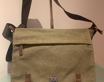 messenger bag quality strong canvas cross body shoulder bag (large version) Union Jack