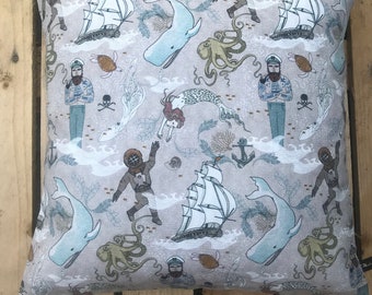 Tattoo Sailor Nautical Cushion Cover 100% Handmade in London