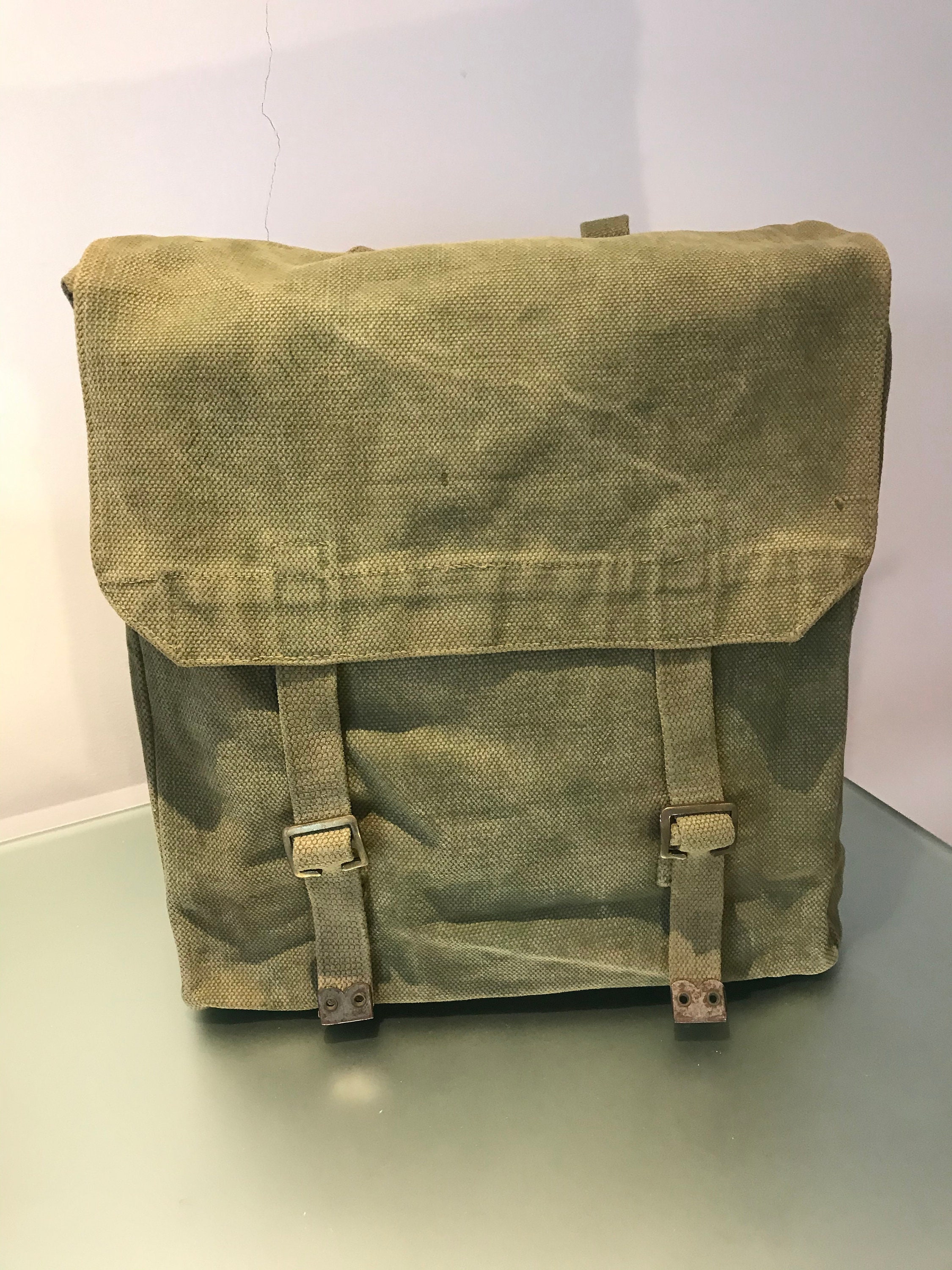 Original British army Bag from 1943 canvas olive military Etsy