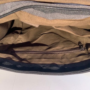 Borsa a tracolla grande da viaggio in tela vintage, borsa a tracolla, valigetta da lavoro, per laptop da 15 pollici immagine 6