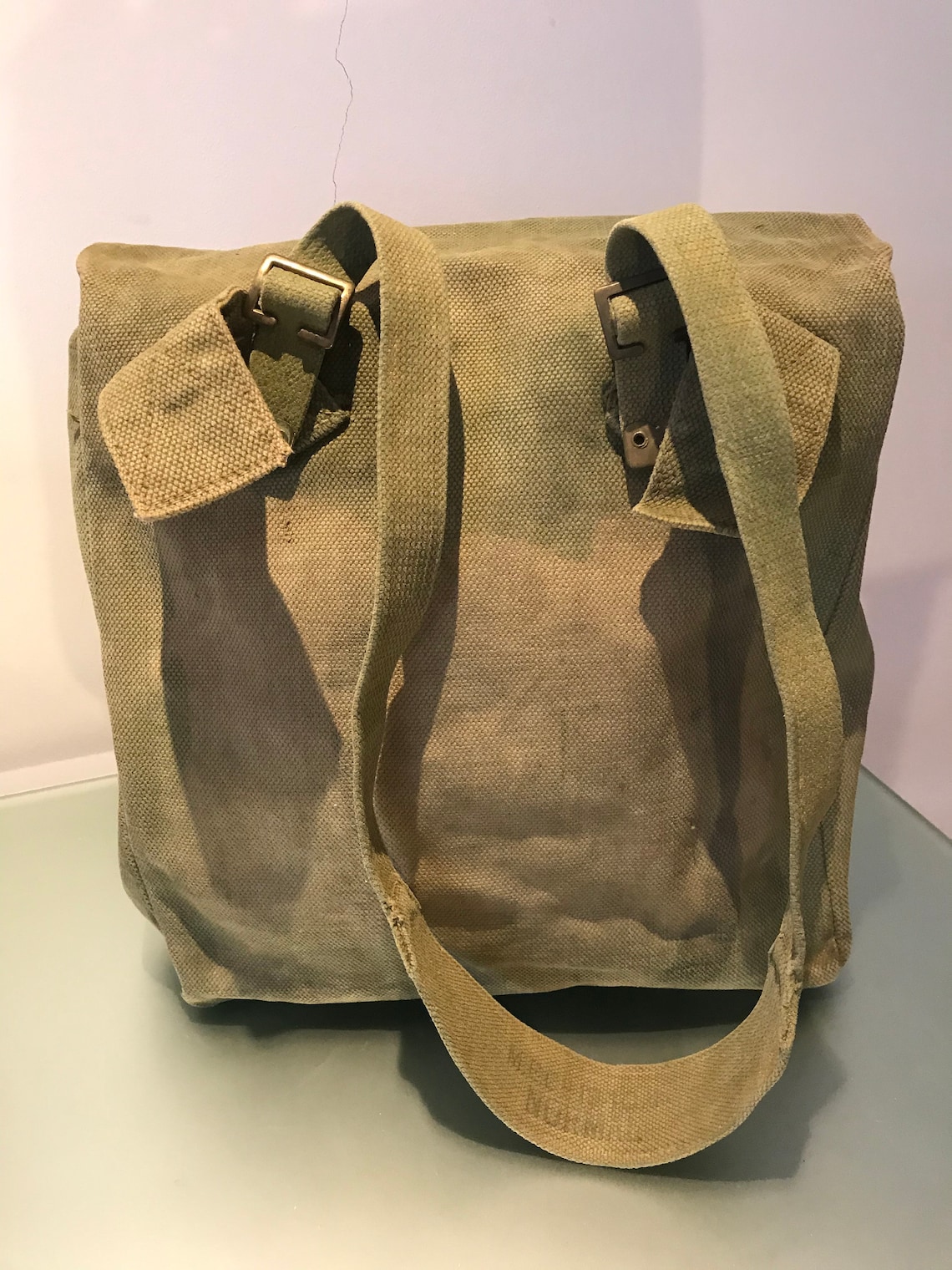 Original British army Bag from 1943 canvas olive military Etsy