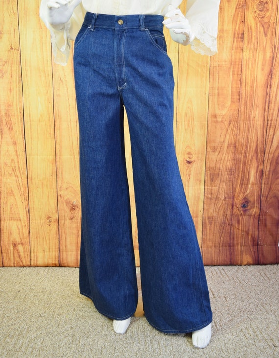 NOS 70/'s HIS denim jeans Bell Bottoms NWT Vintage Flares 26 x 34
