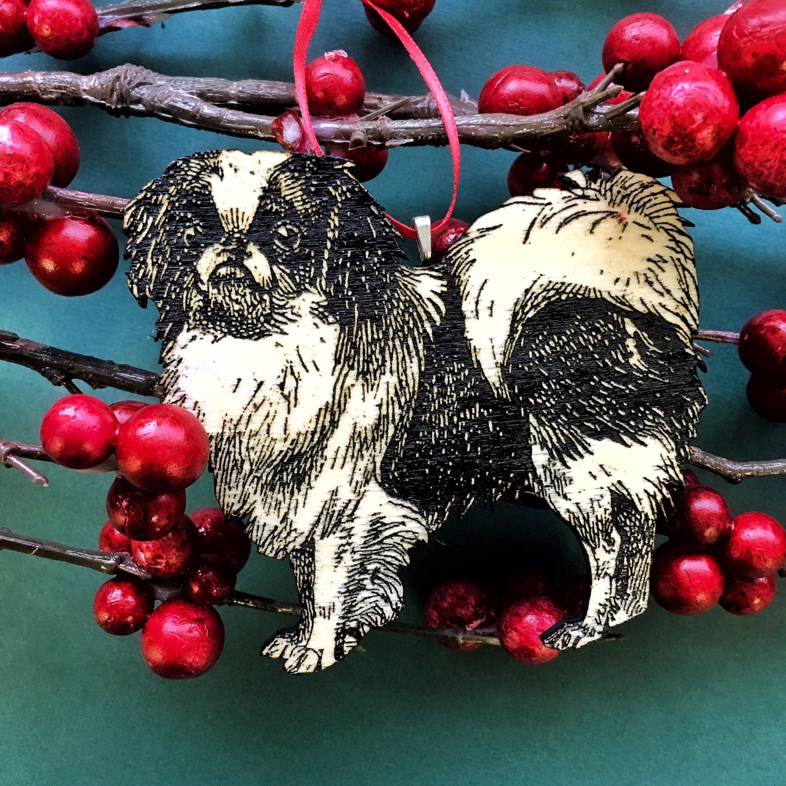 Japanese Chin Ornament Japanese Spaniel Gift Dog Memorial Etsy