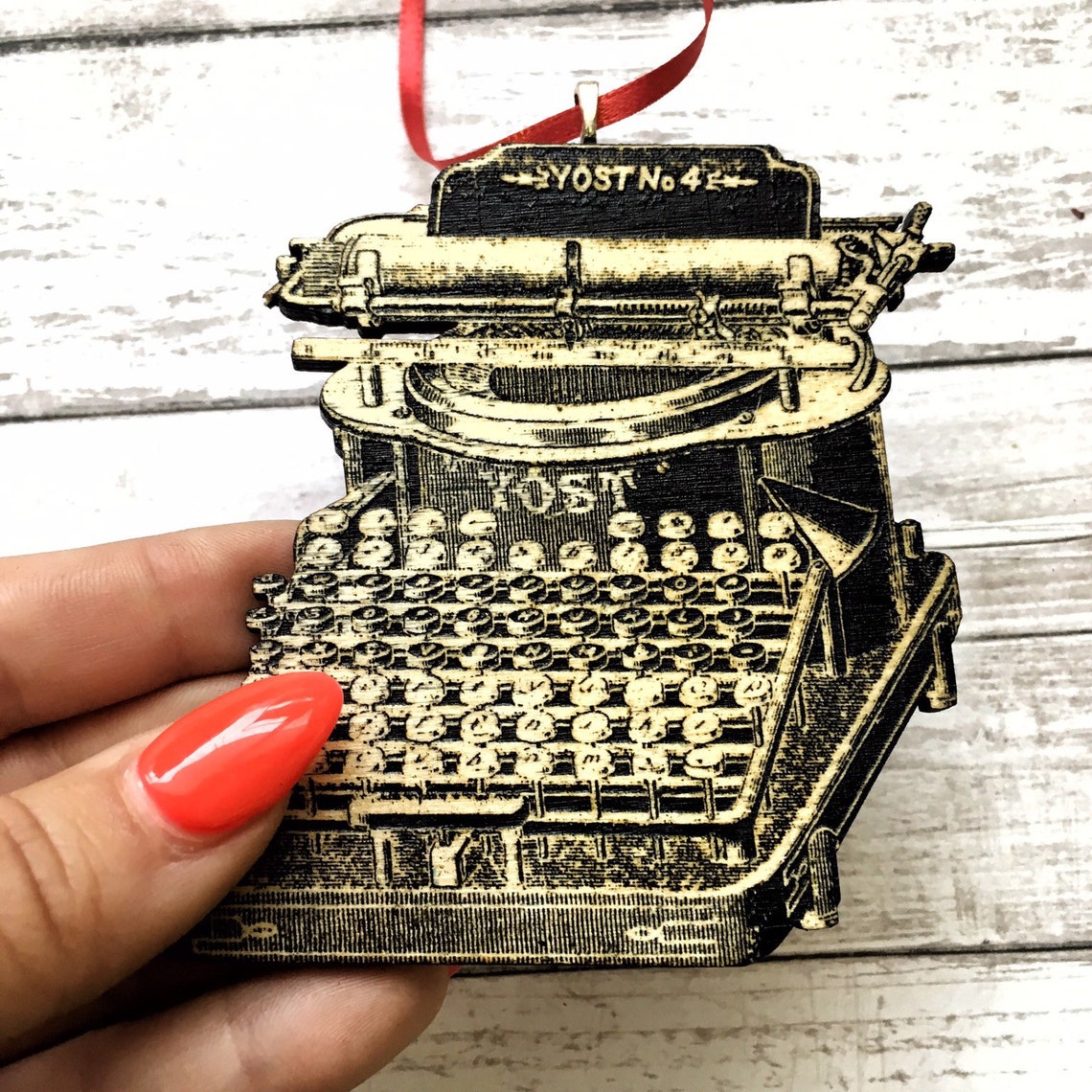 Typewriter Ornament Antique Writer Gift Hostess Gift Etsy