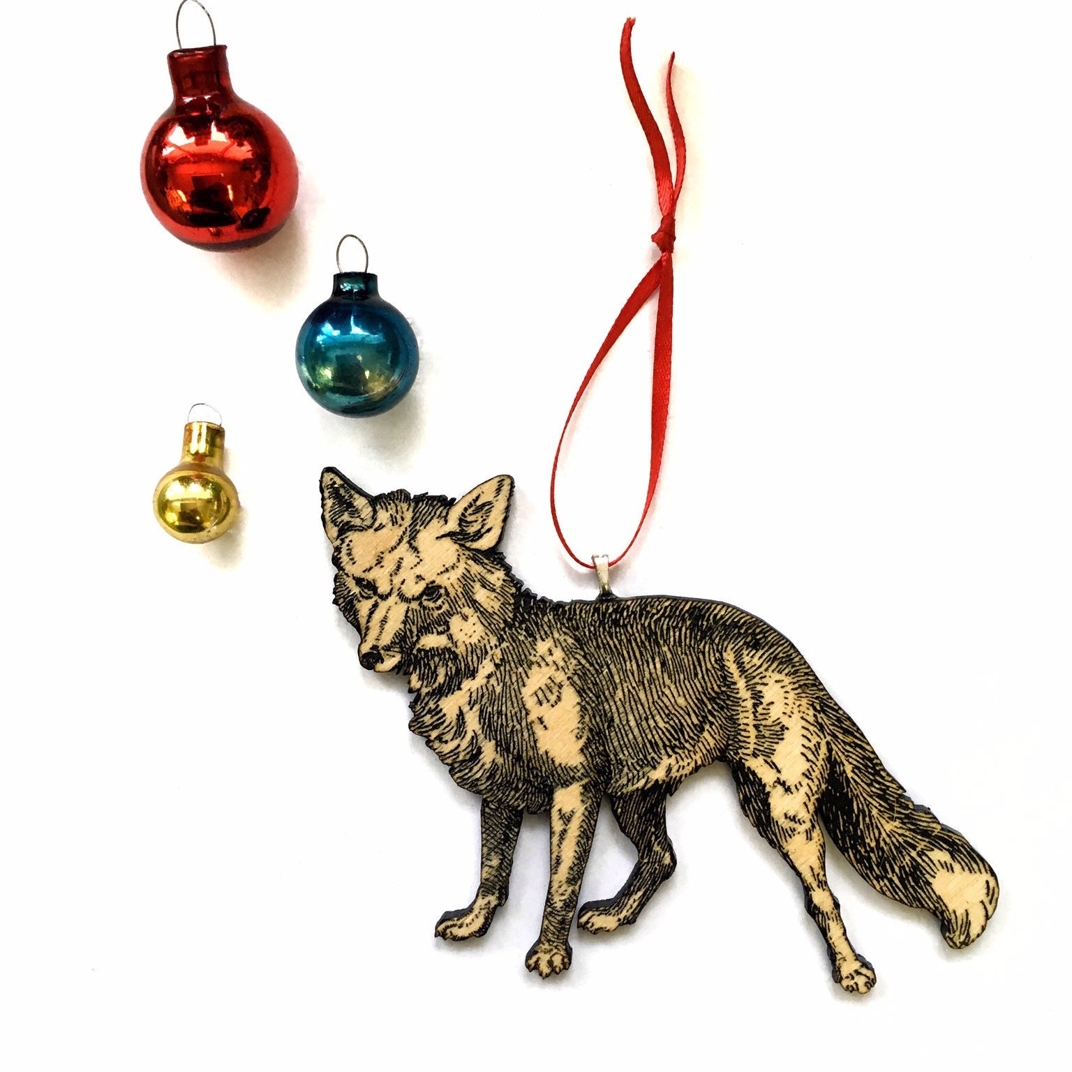 Fox Ornament Antique Fox Gift Fox Lover Gift Hostess Gift Etsy