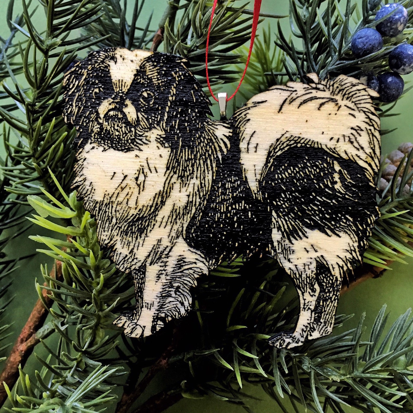 Japanese Chin Ornament Japanese Spaniel Gift Dog Memorial Etsy
