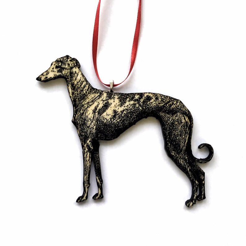 Greyhound Christmas Ornament Dog Christmas Ornament Etsy