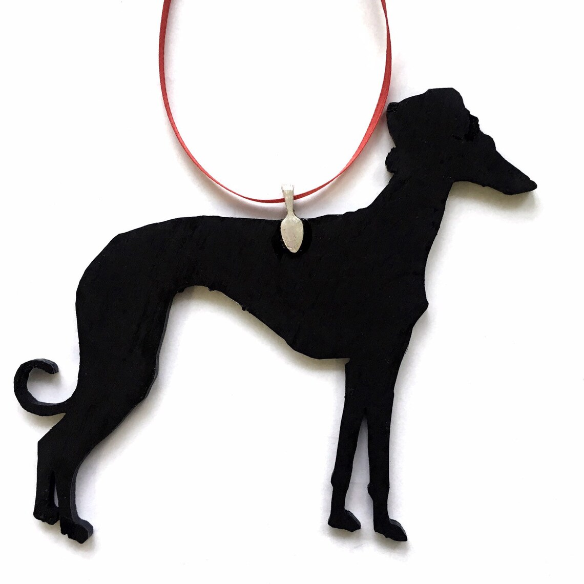 Greyhound Christmas Ornament Dog Ornaments Greyhound Etsy