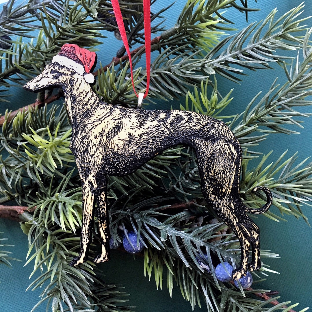 Greyhound Christmas Ornaments 