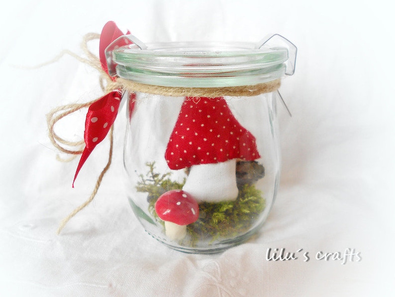 Happiness in a jar with mushroom image 2