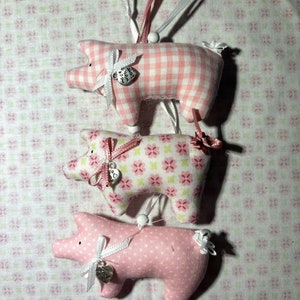 Schweine 3 Stück, Anhänger, Bild 4