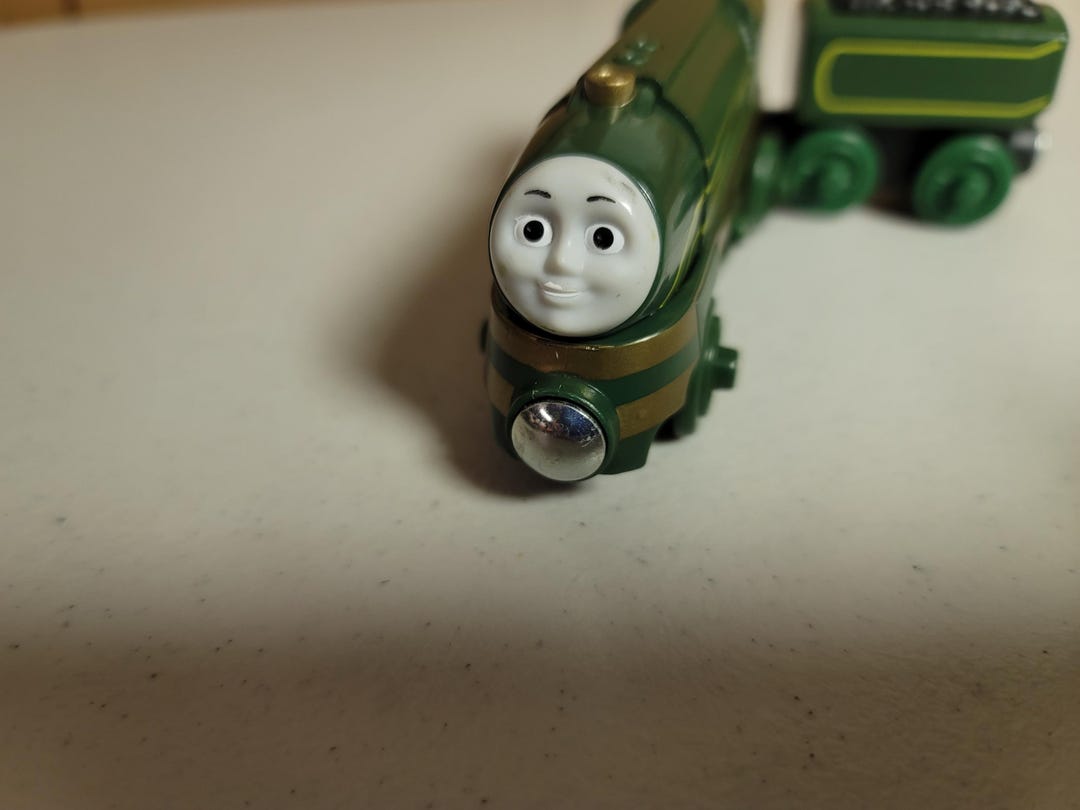 Thomas Wooden Railway Green Streamlined Emily Train Excellent Condition ...