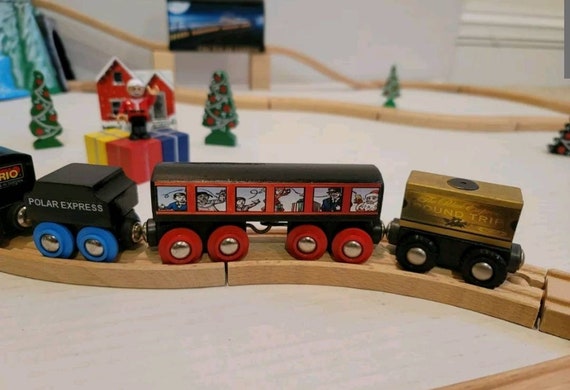 Wooden Railway Train Polar Express 
