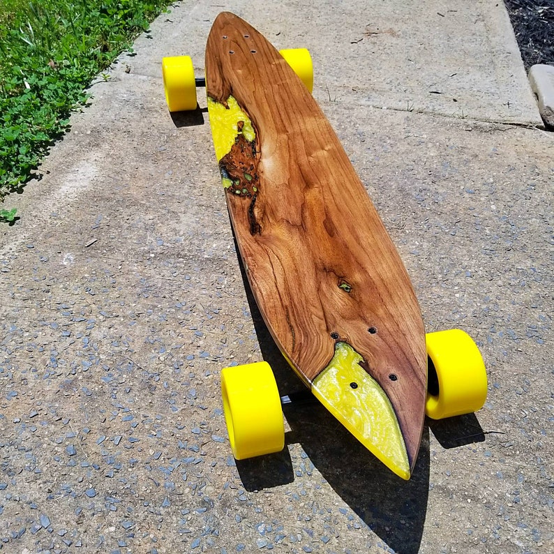 Beautifully Handmade Hardwood and Epoxy Skateboard Etsy