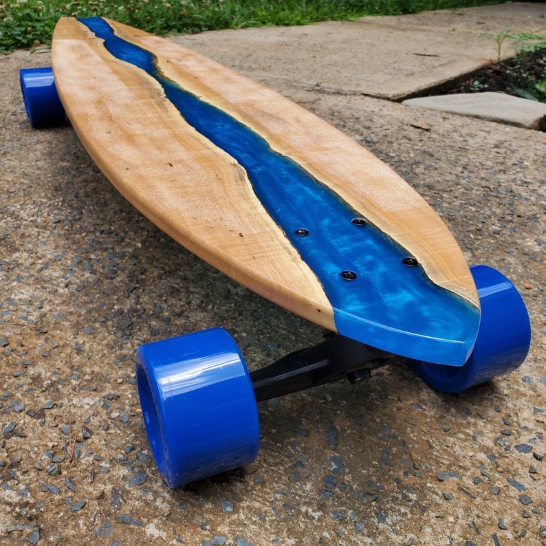 Beautifully Handmade Hardwood and Epoxy Skateboard Etsy