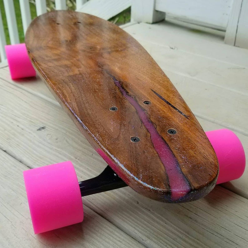 Beautifully Handmade Hardwood and Epoxy Skateboard Etsy