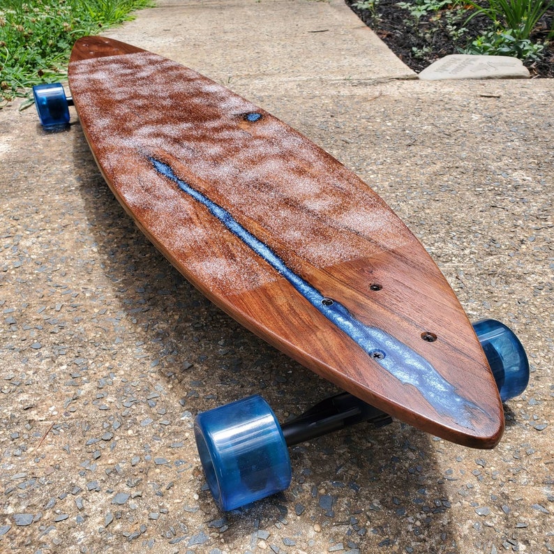Beautifully Handmade Hardwood and Epoxy Skateboard Etsy