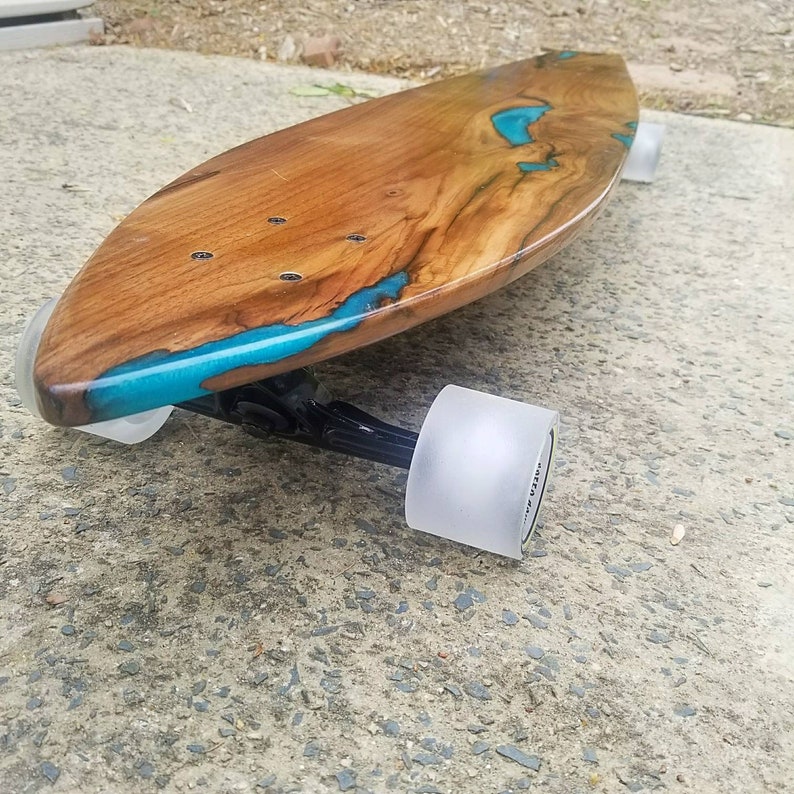 Beautifully Handmade Hardwood and Epoxy Skateboard Etsy