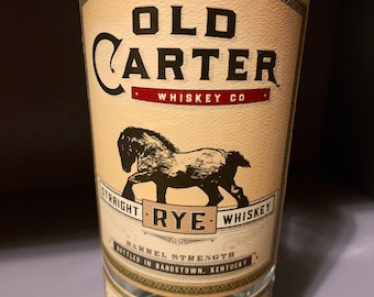 Old Carter Bourbon Bottle Candle