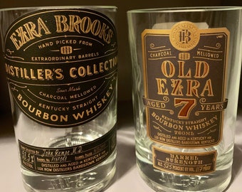 Ezra Brooks Bourbon Bottle Candle