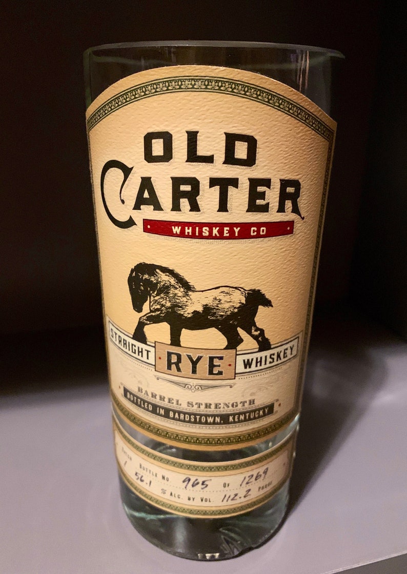 Old Carter Bourbon Bottle Candle