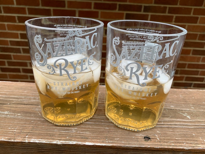 Sazerac Rye Set of 2 Bourbon Glassware Tumblers
