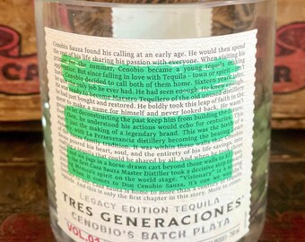 Tres Generaciones Legacy Tequila Bottle Candle