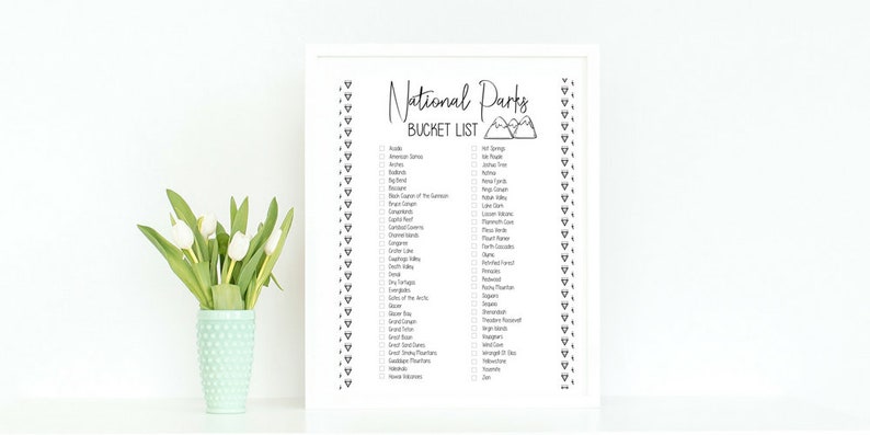 Printable Pay a visit to Nationwide Parks/United states Bucket Listing // Countrywide Parks United states of america List // The usa Countrywide Parks Tracker // Bullet Magazine Printable image about Printable National Park Checklist named Printable Pay a visit to Nationwide Parks/United states of america Bucket Checklist // Countrywide Parks United states List // The usa Nationwide Parks Tracker // Bullet Magazine Printable