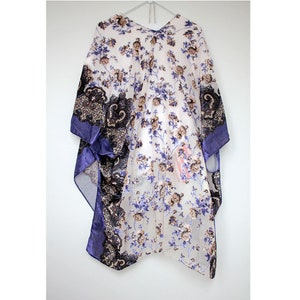 Velvet Burnout Black Floral Kimono Duster image 6