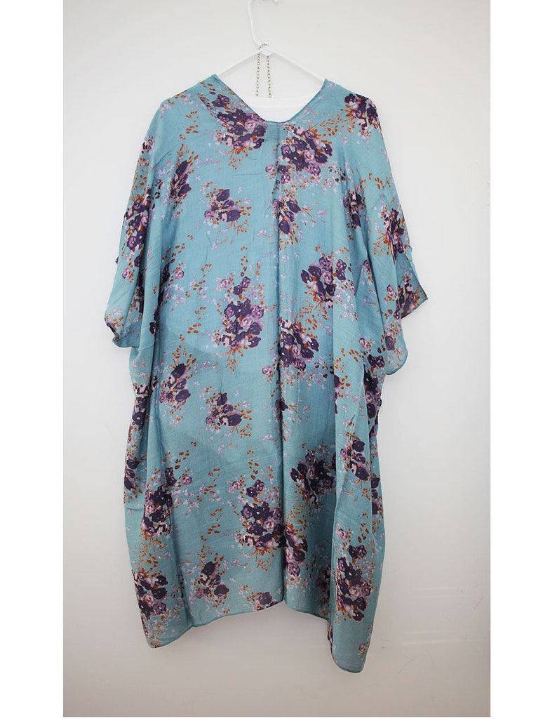 Kimono, Black Soft Kimono Solid color, Summer Dress for Women, Holiday Dress, image 8