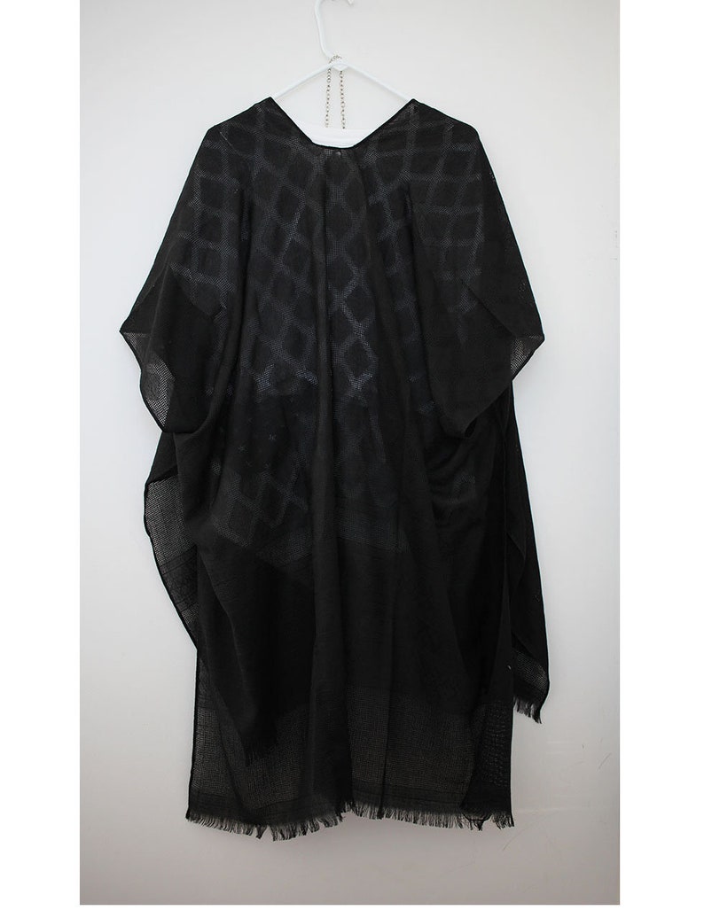 Kimono, Black Soft Kimono Solid color, Summer Dress for Women, Holiday Dress, image 2