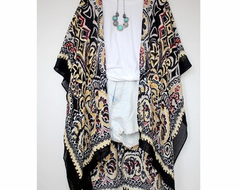 Mandala Boho Kimono Duster