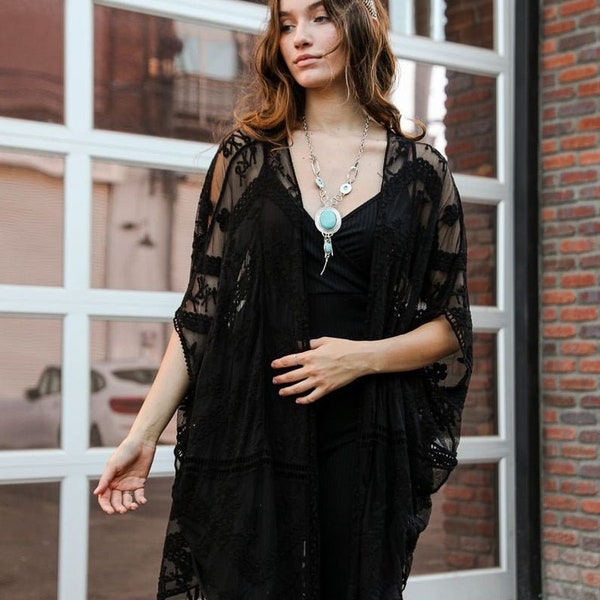 Beach Cover up Kimono Etsy