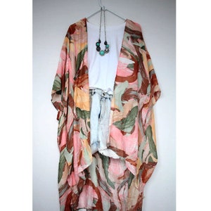 Pink Kimono Duster