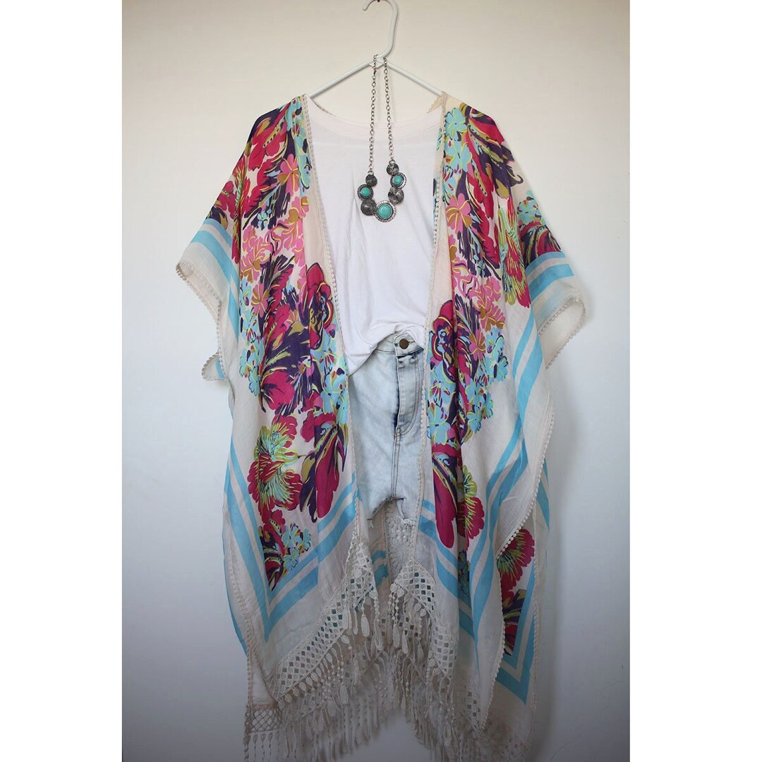 Women Swimsuit Cover up Bathing Suit Kimono Beach Dress Crochet Lace