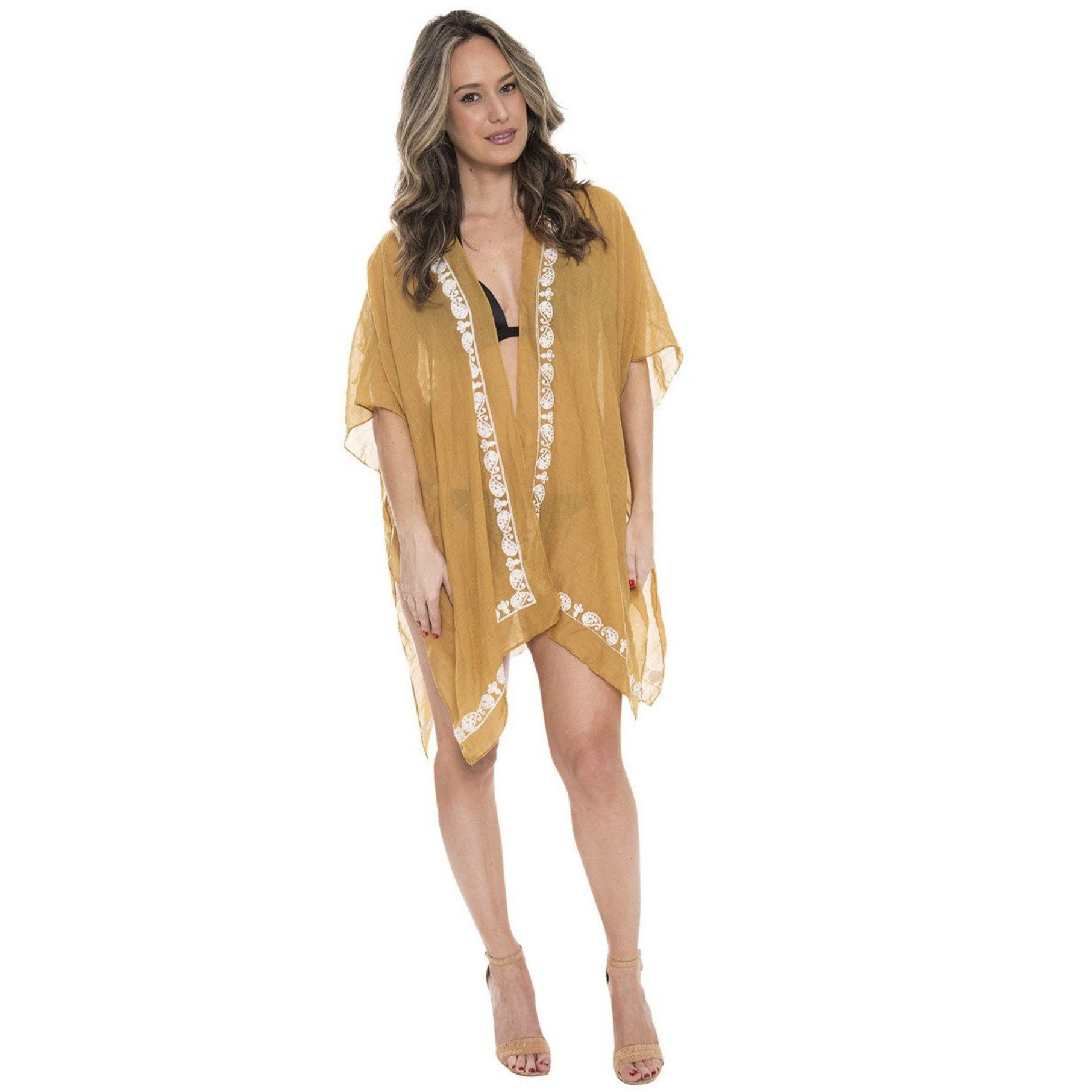 Red Mandala Summer Coverup - Lightweight Beach Dress main image 0