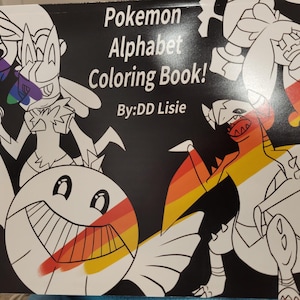 Pocket Monster Alphabet Coloring Book