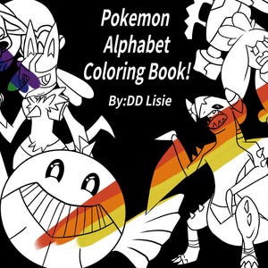 Pocket Monster Alphabet Coloring Pages U-W