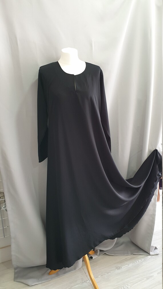 plain black umbrella dress