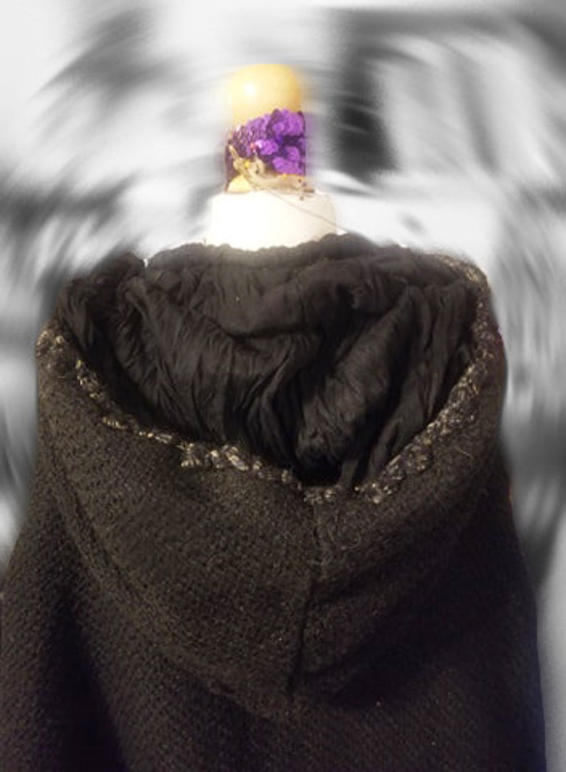 Medieval Cloak Hooded Cape Handsewn