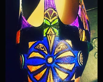 1920er Jahre Stil Schuhe handbemalte Art-Deco-Inspiration