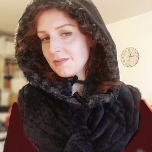 Viking style hood made by hand