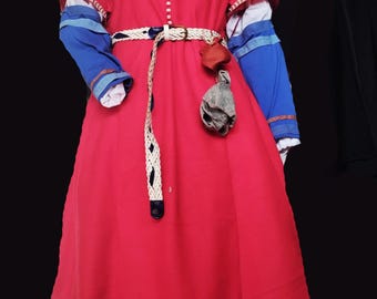 Mittelalterliches Surcot Kleid mit Shift Handmade