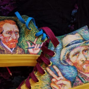 Handpainted canvas shoes &quot;Cool Van Gogh&quot;